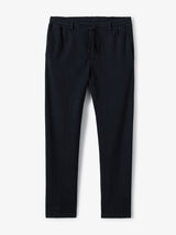 Pantalon tapered taille &eacute;lastiqu&eacute;e ray&eacute;