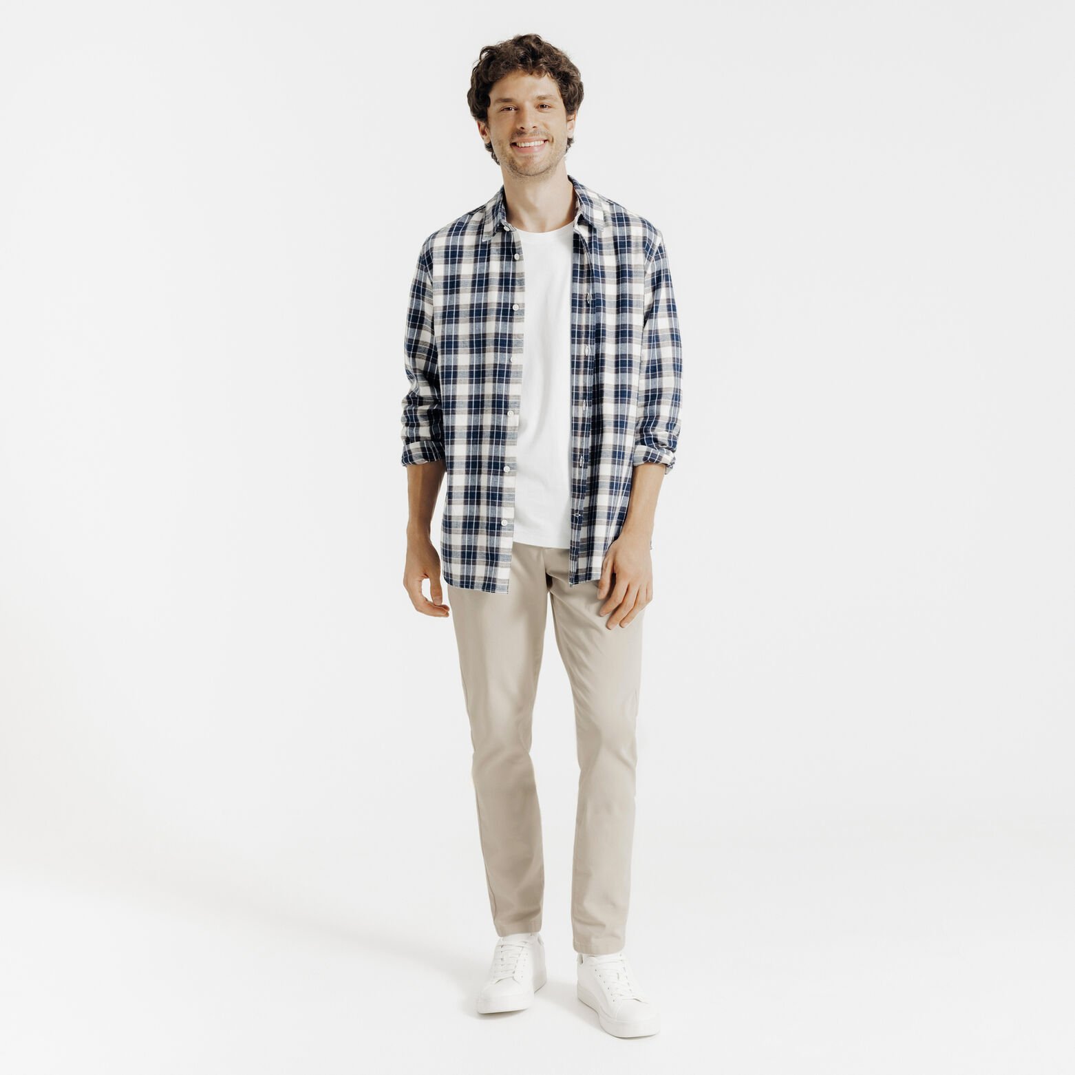 Pantalon chino slim tricotine