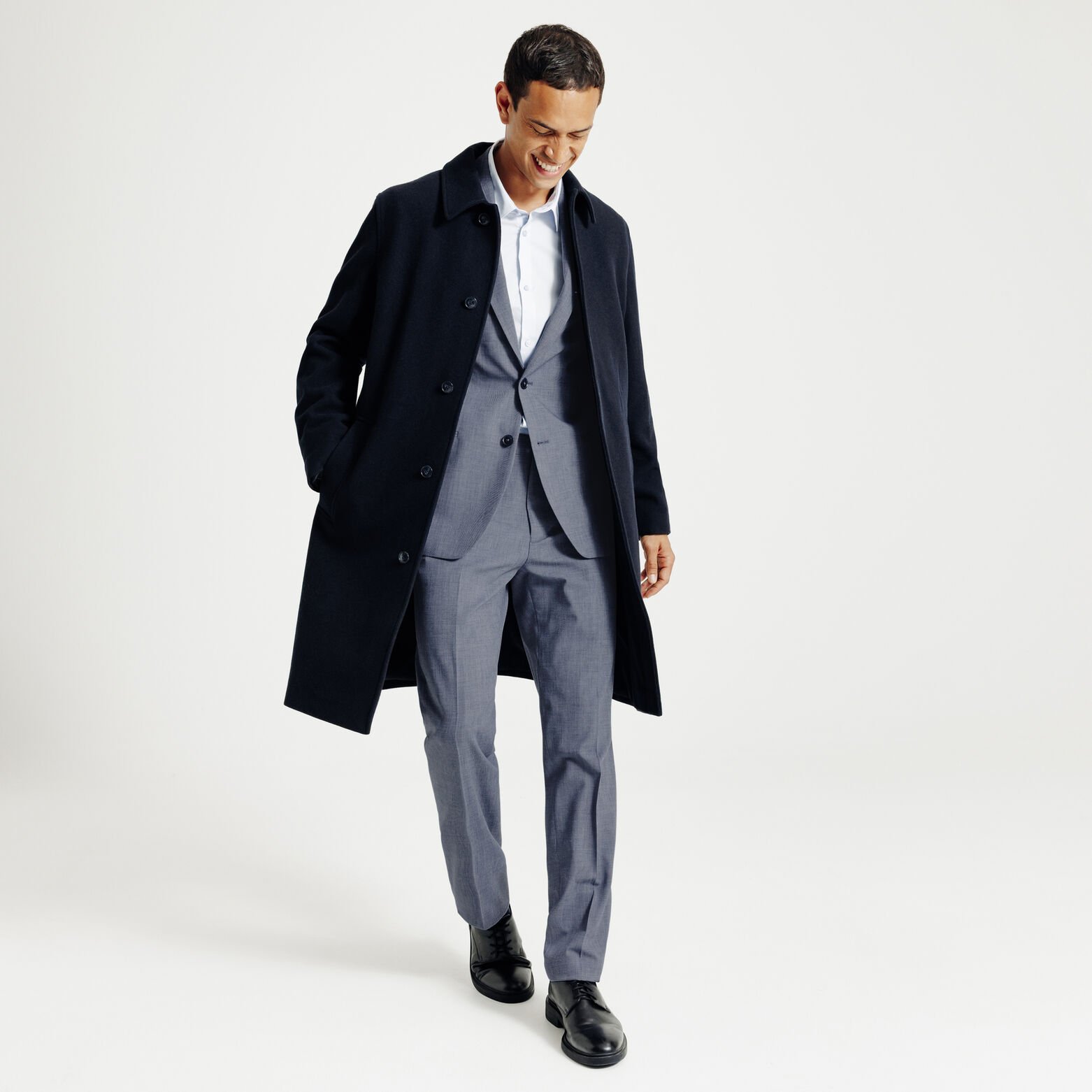 Tweekleurig comfort fit kostuumvest