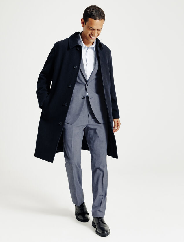 Tweekleurig comfort fit kostuumvest