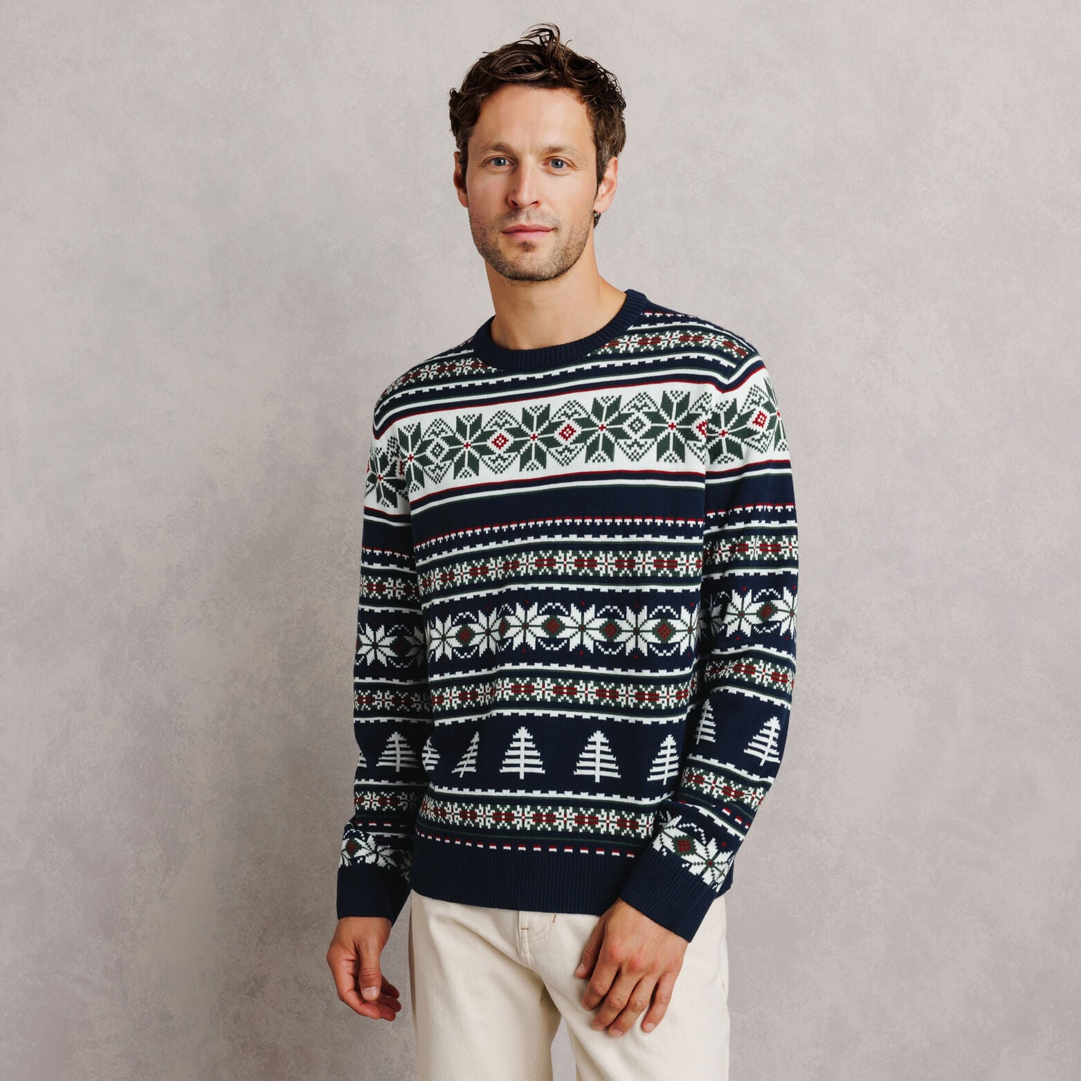 Pull de No&euml;l jacquard