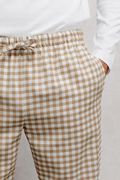 Ensemble pyjama flanelle &agrave; carreaux