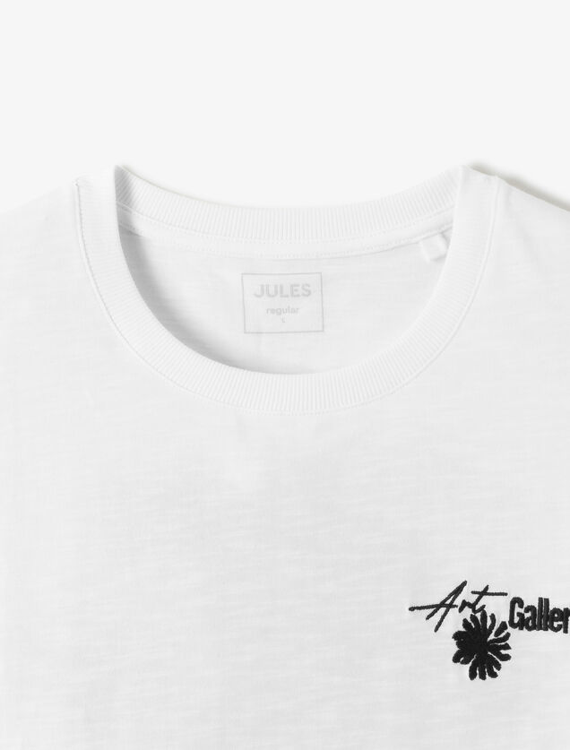T-shirt met print voor- en achteraan