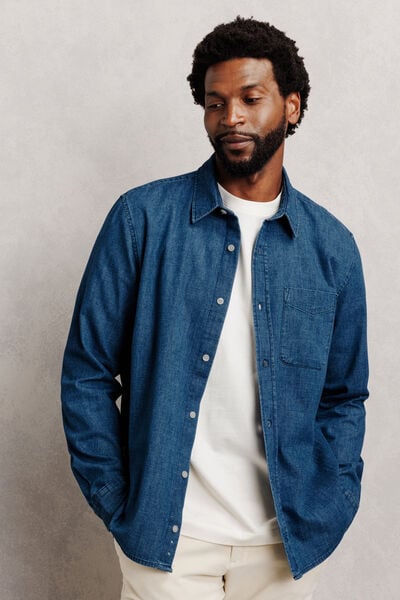 Chemise 100% coton chambray