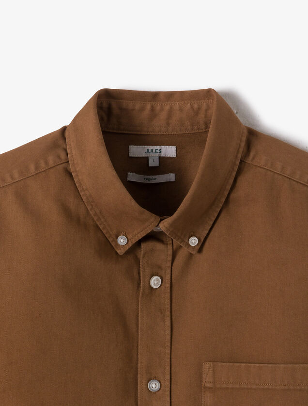 Chemise en coton unie