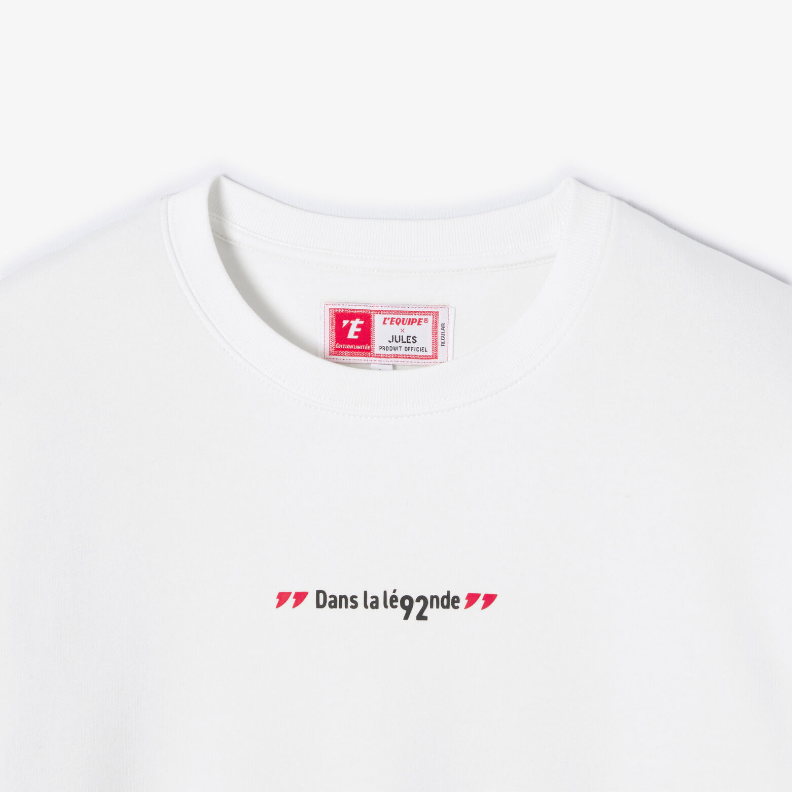 Sweat col rond imprim&eacute; licence L'&Eacute;quipe