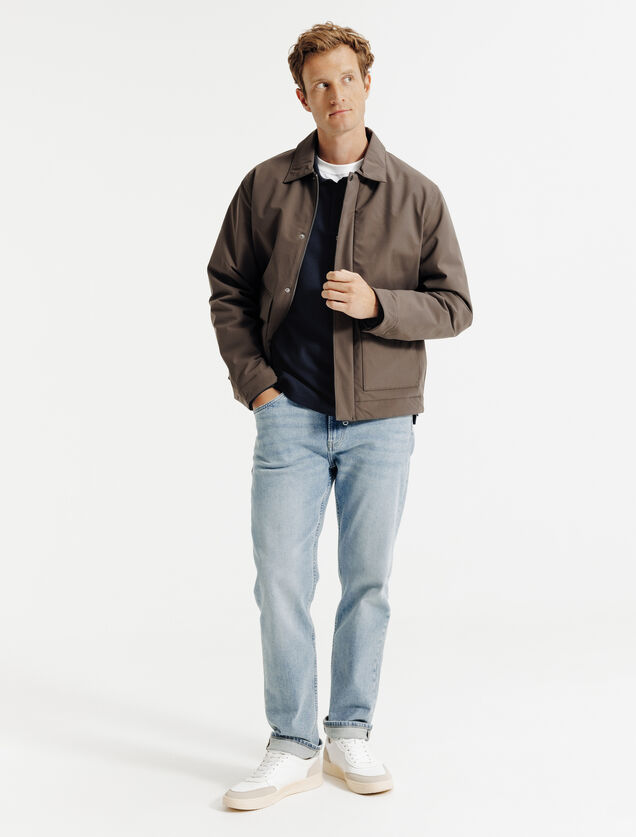 Polo lange mouwen in wafelstof