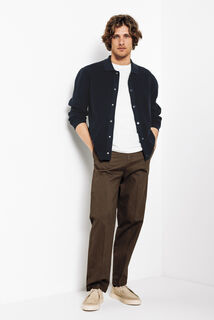 Cardigan en maille col polo