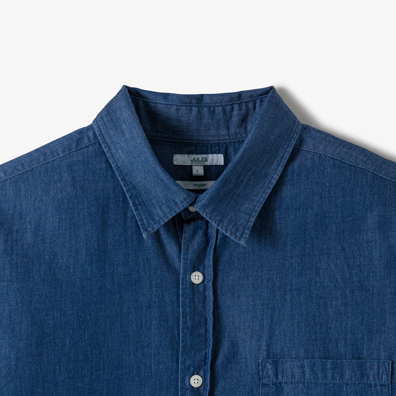 Hemd in chambray katoen