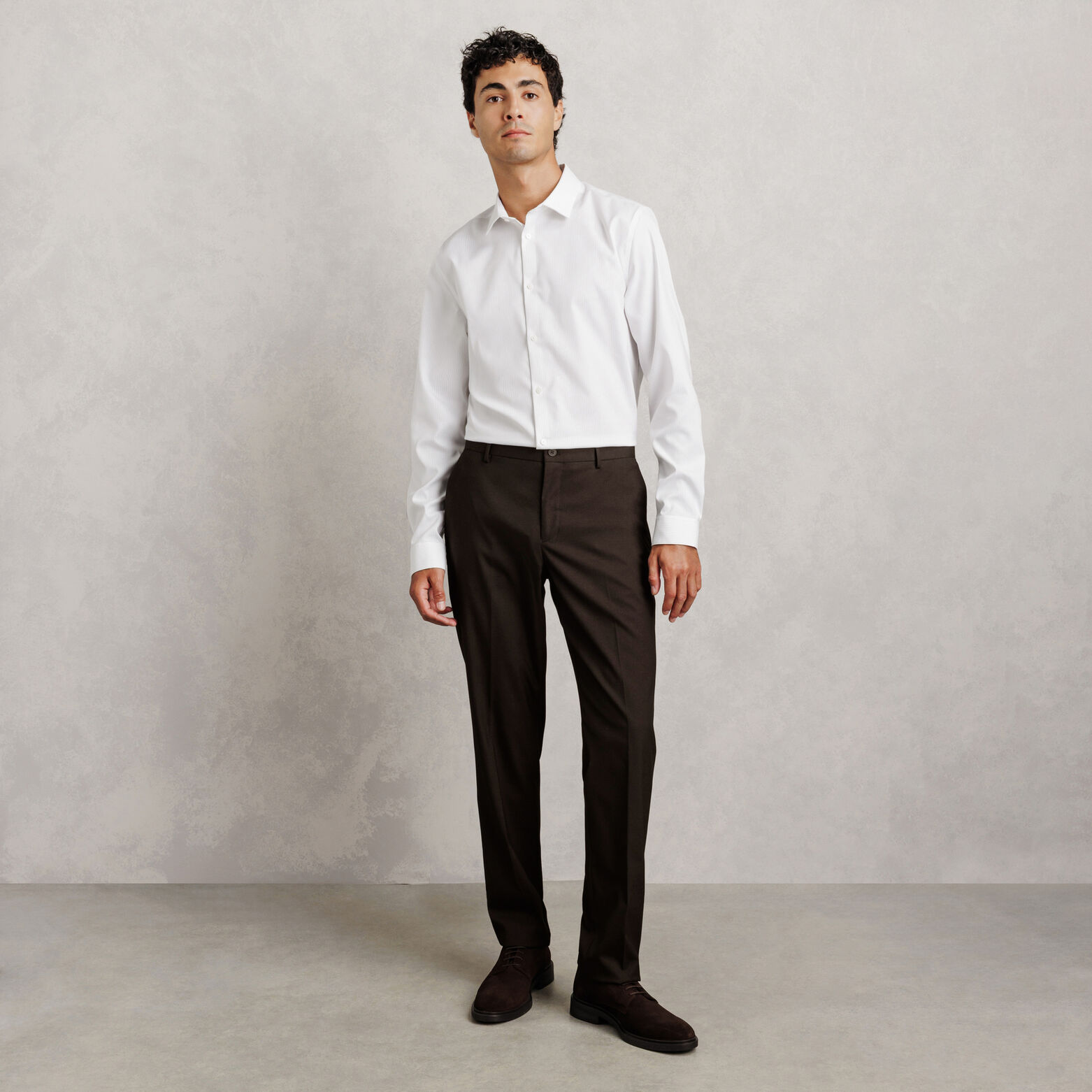 Pantalon de costume confort uni