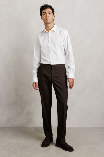 Pantalon de costume confort uni