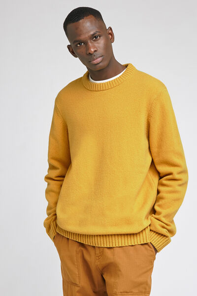 Pull Homme Hiver Chaud Col Rond - Sweatshirt Doublé Polaire Intérieur - Poche Kangourou - Confort Doux Et Chaud