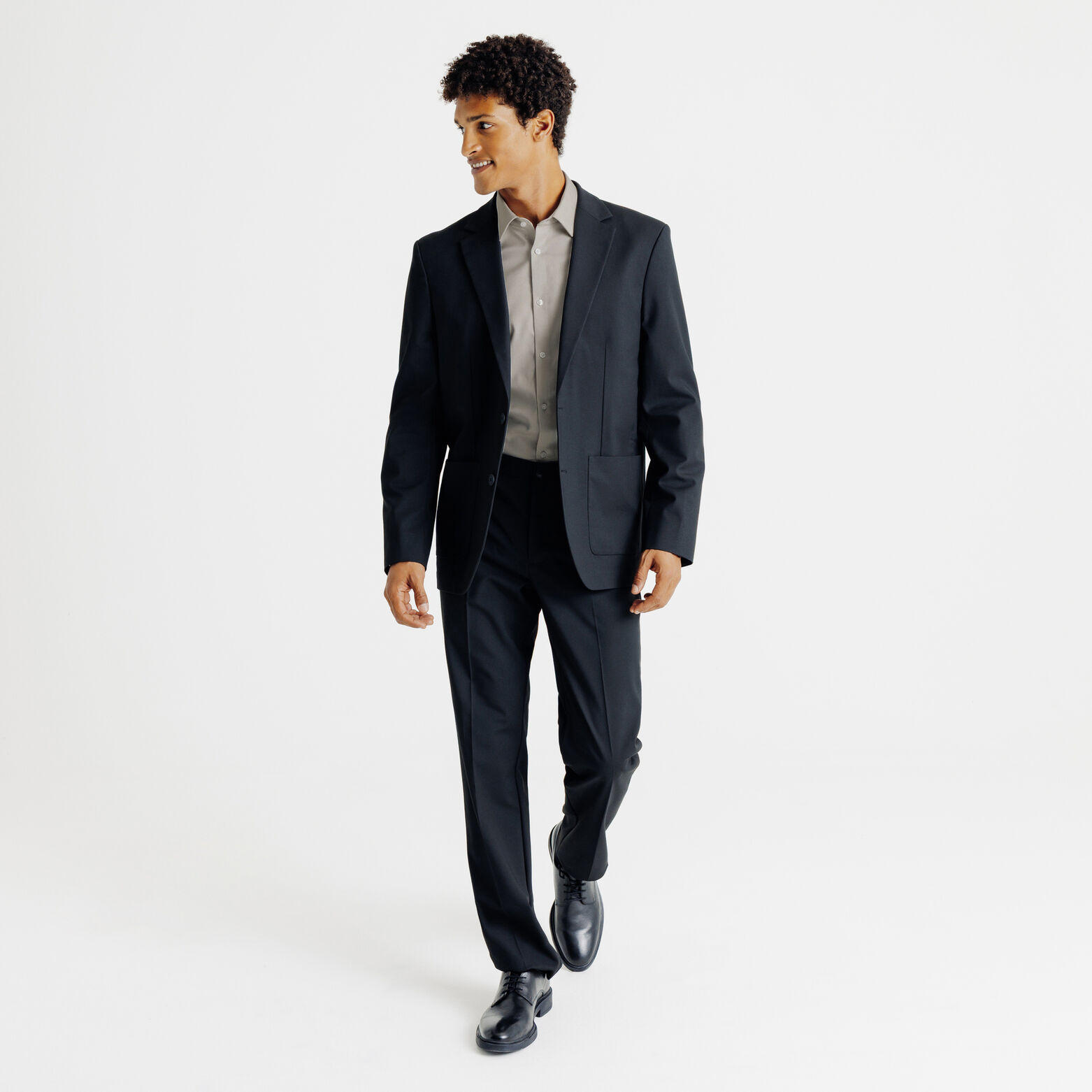 Strijkvrij regular fit hemd in katoen