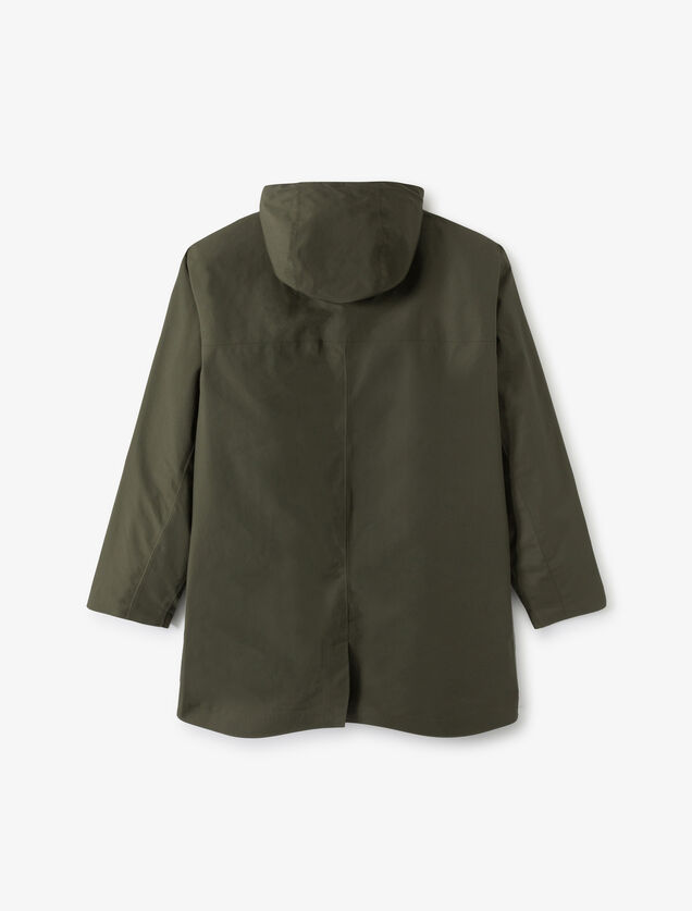 Parka longue waterproof &agrave; capuche