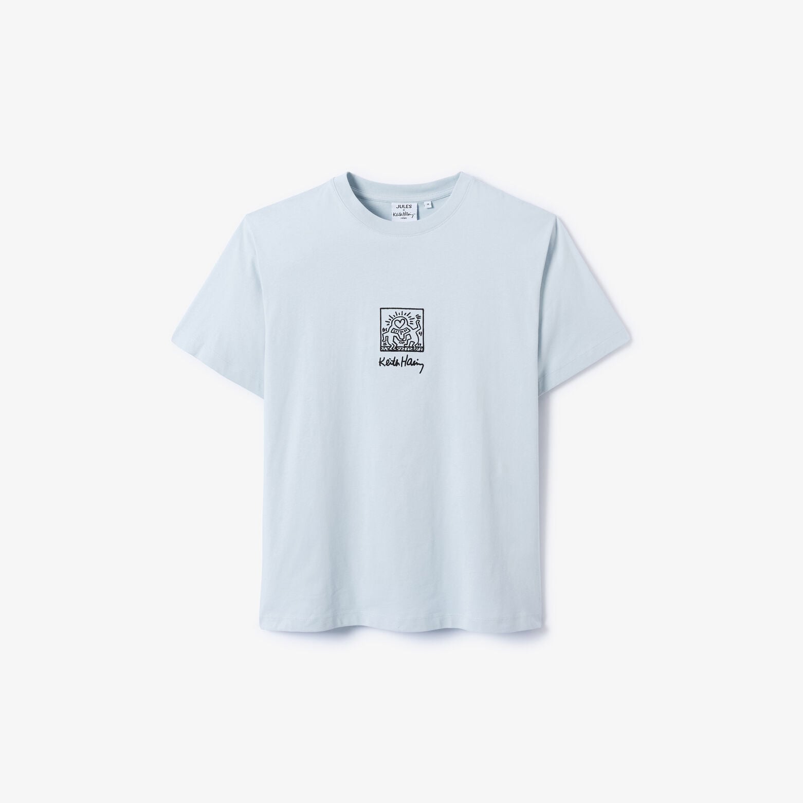 Geborduurd T-shirt relax licentie Keith Haring