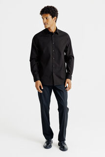 Chemise sans repassage en coton regular