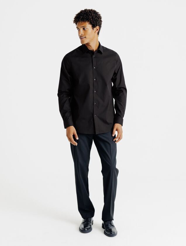 Chemise sans repassage en coton regular