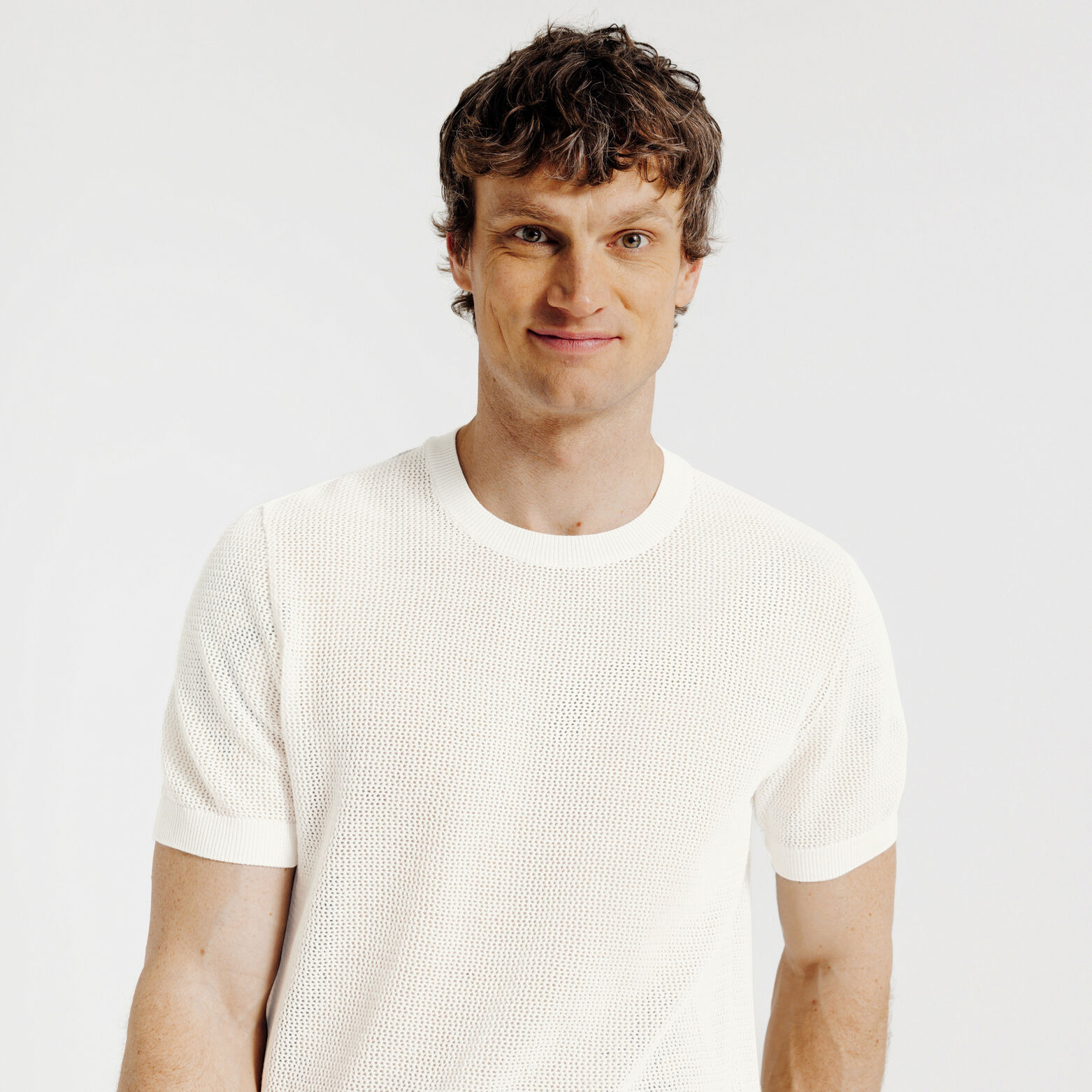 Tee shirt en maille manches courtes