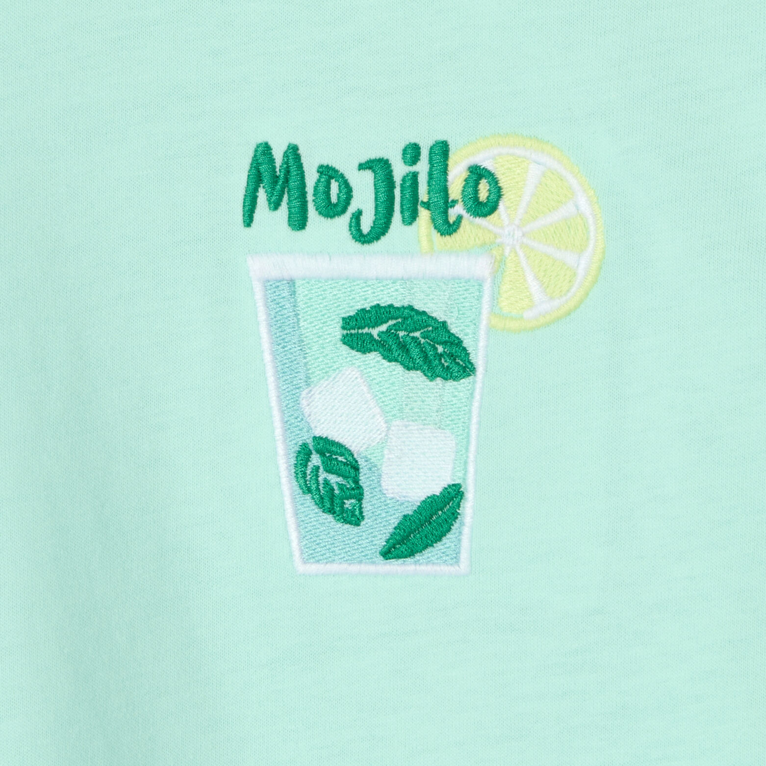 T-shirt met borstborduring