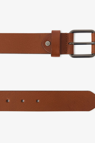 Ceinture large en cuir