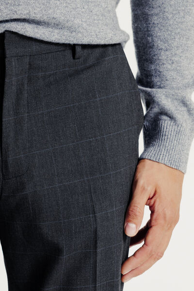Pantalon de costume confort à carreaux
