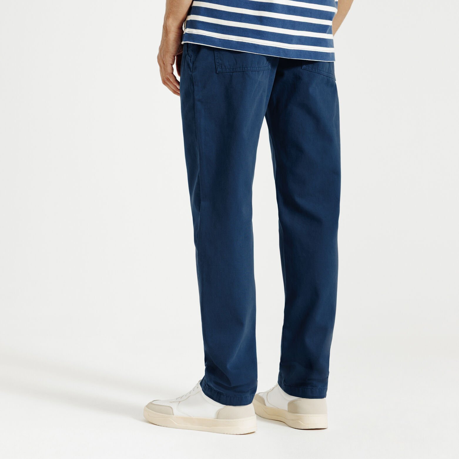 Pantalon straight taille élastiquée