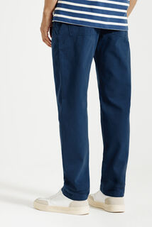 Straight fit broek met elastische taille