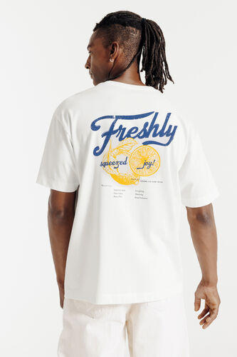 Tee shirt imprimé devant et dos citron