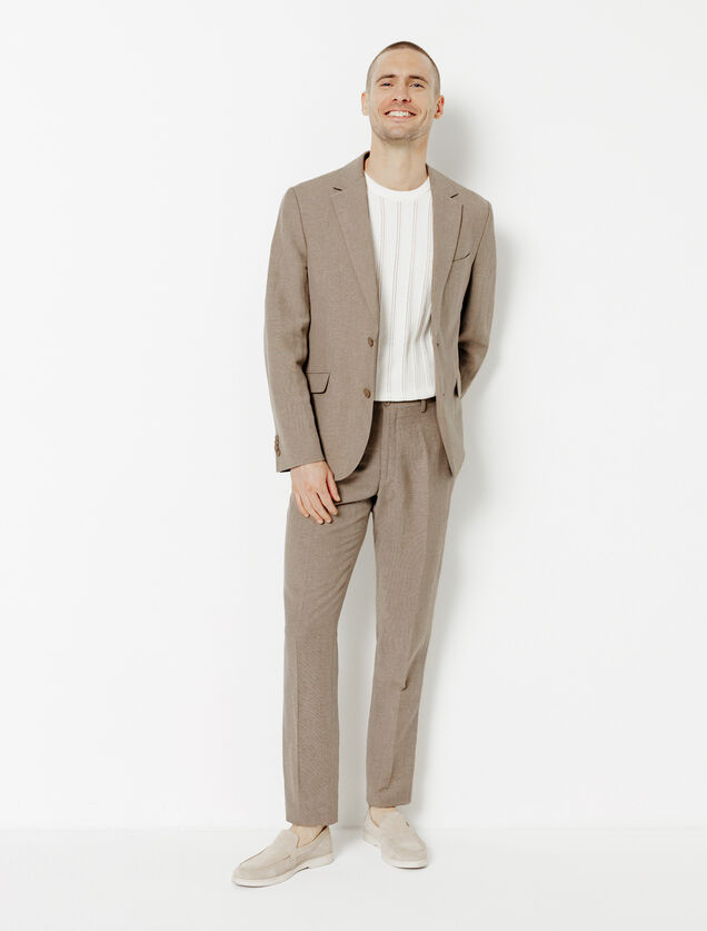 Veste de costume contenant du lin