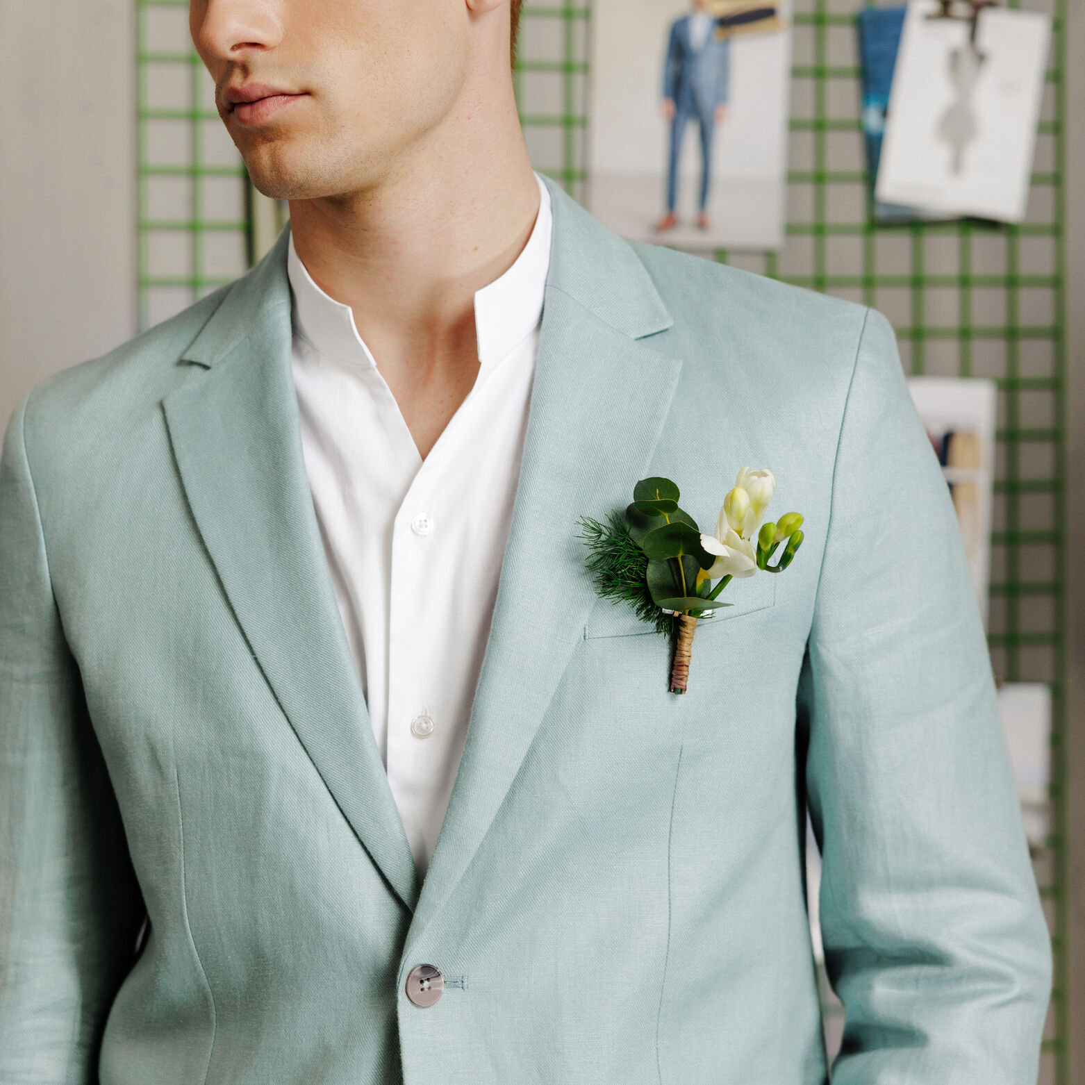 Veste de costume confort 100% lin