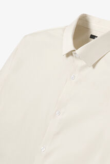 Chemise sans repassage en coton unie slim