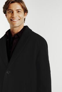 Manteau hiver long col tailleur