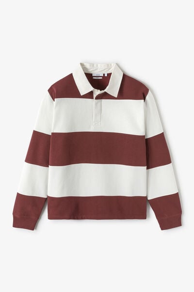 Gestreepte sweater met polokraag