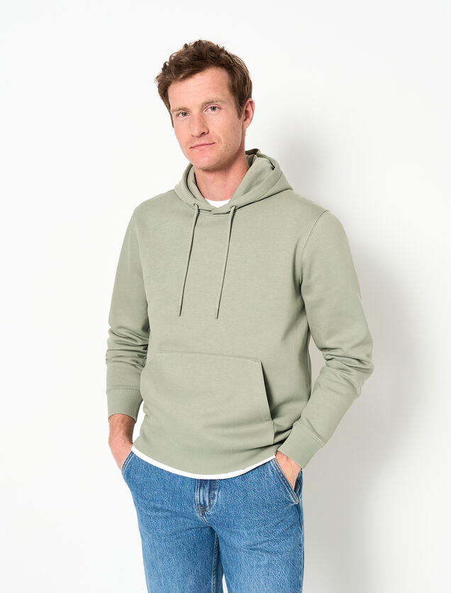 Sweat à capuche uni