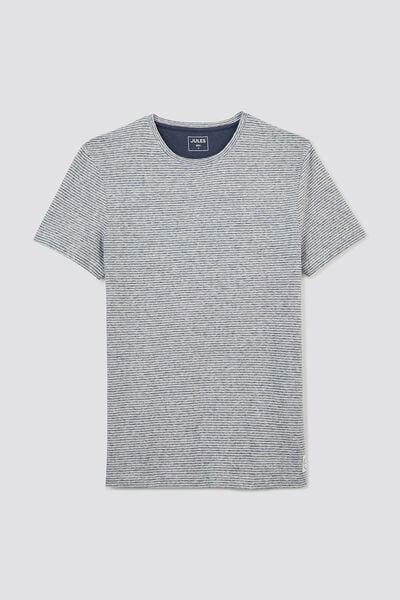 T-shirt in katoen/linnen