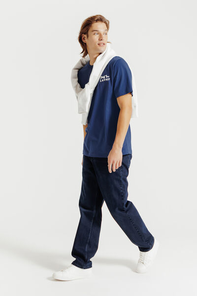 Tee shirt imprimé poitrine chien