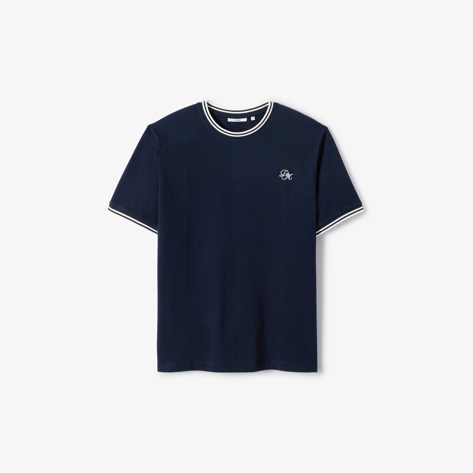 T-shirt in contrasterende fantasiestof