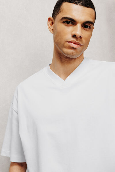 Tee shirt col V oversize