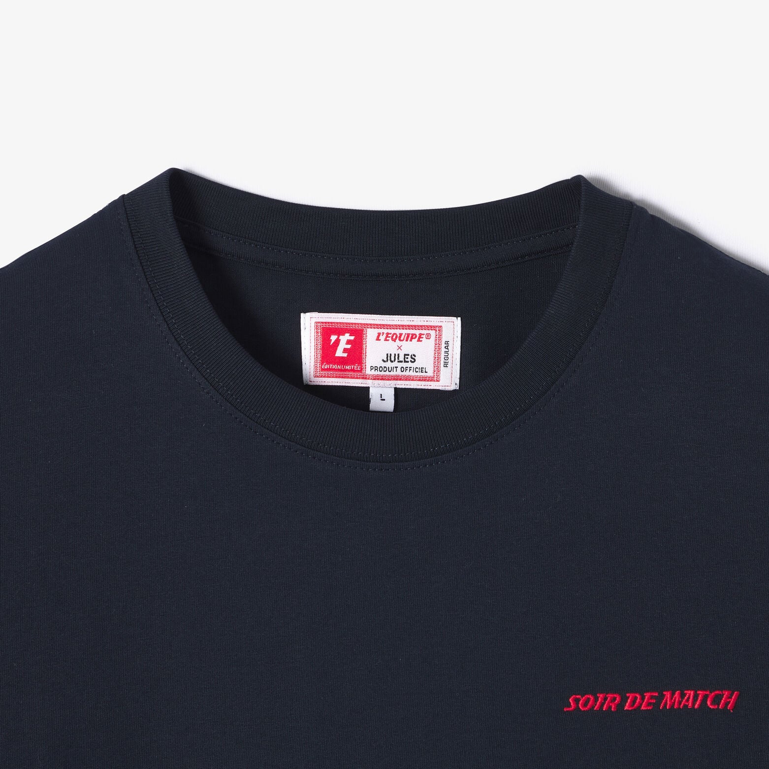 Geborduurd T-shirt met L&iquest;&Eacute;quipe licentie