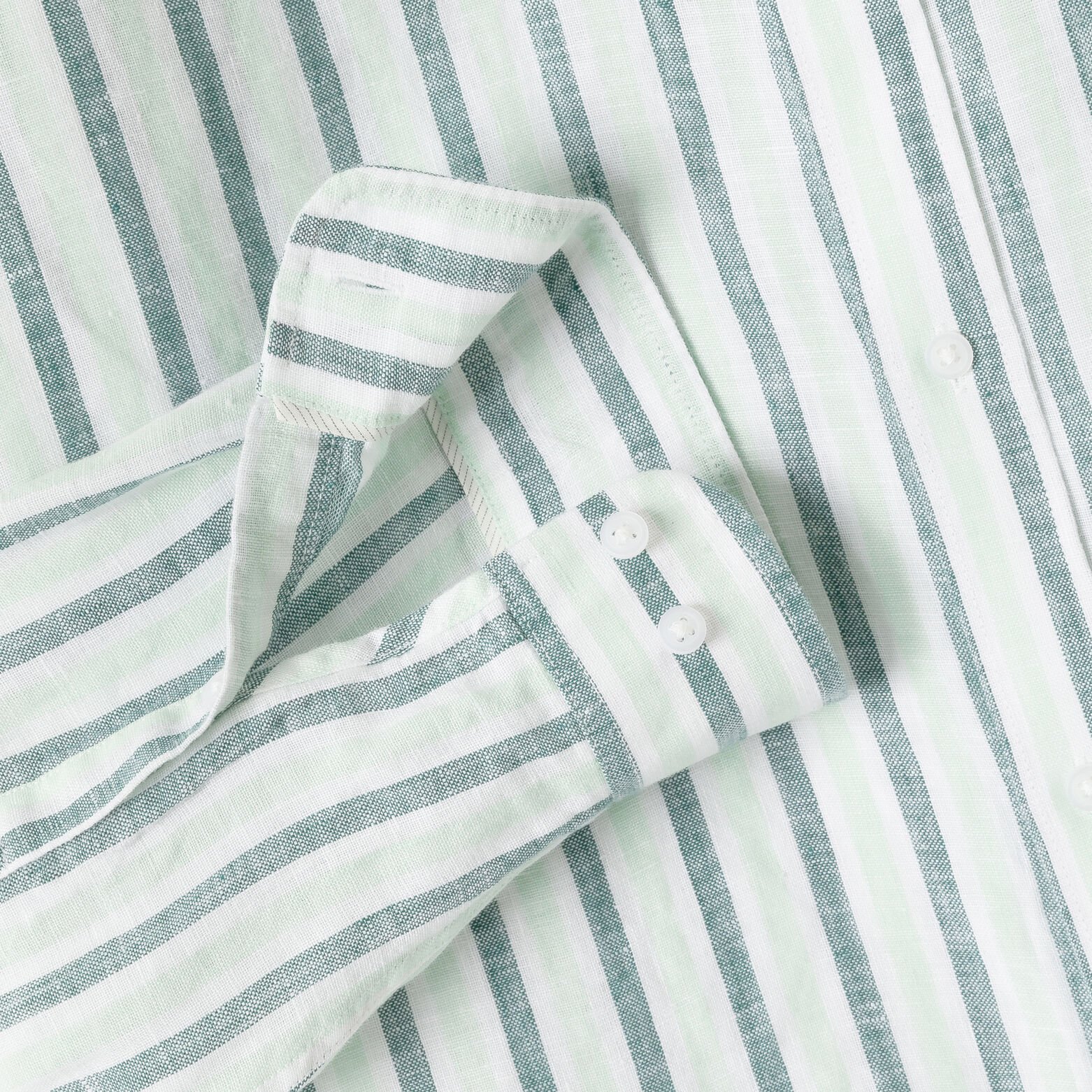 Gestreept hemd in linnen