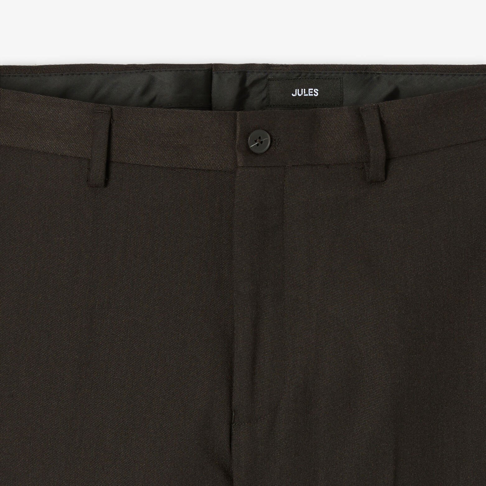 Slim fit effen kostuumbroek