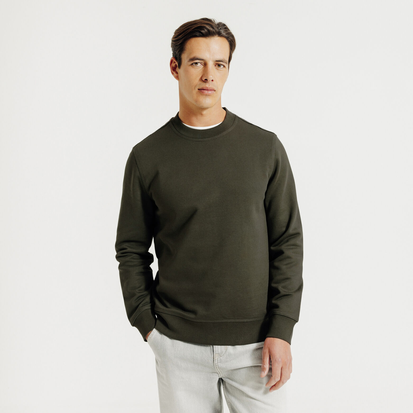 Sweat col rond uni "le parfait by JULES"