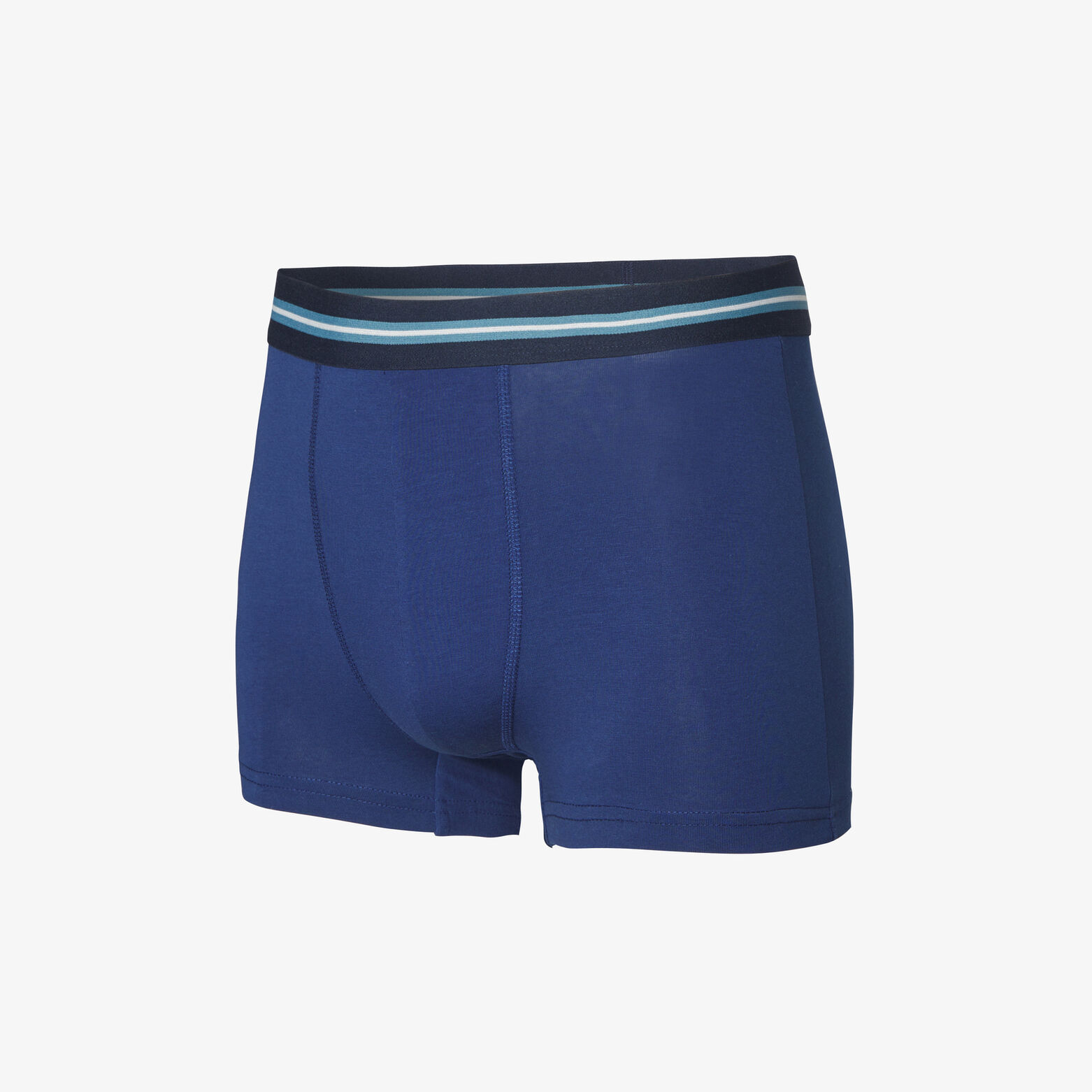 Boxer en coton avec ceinture ray&eacute;e