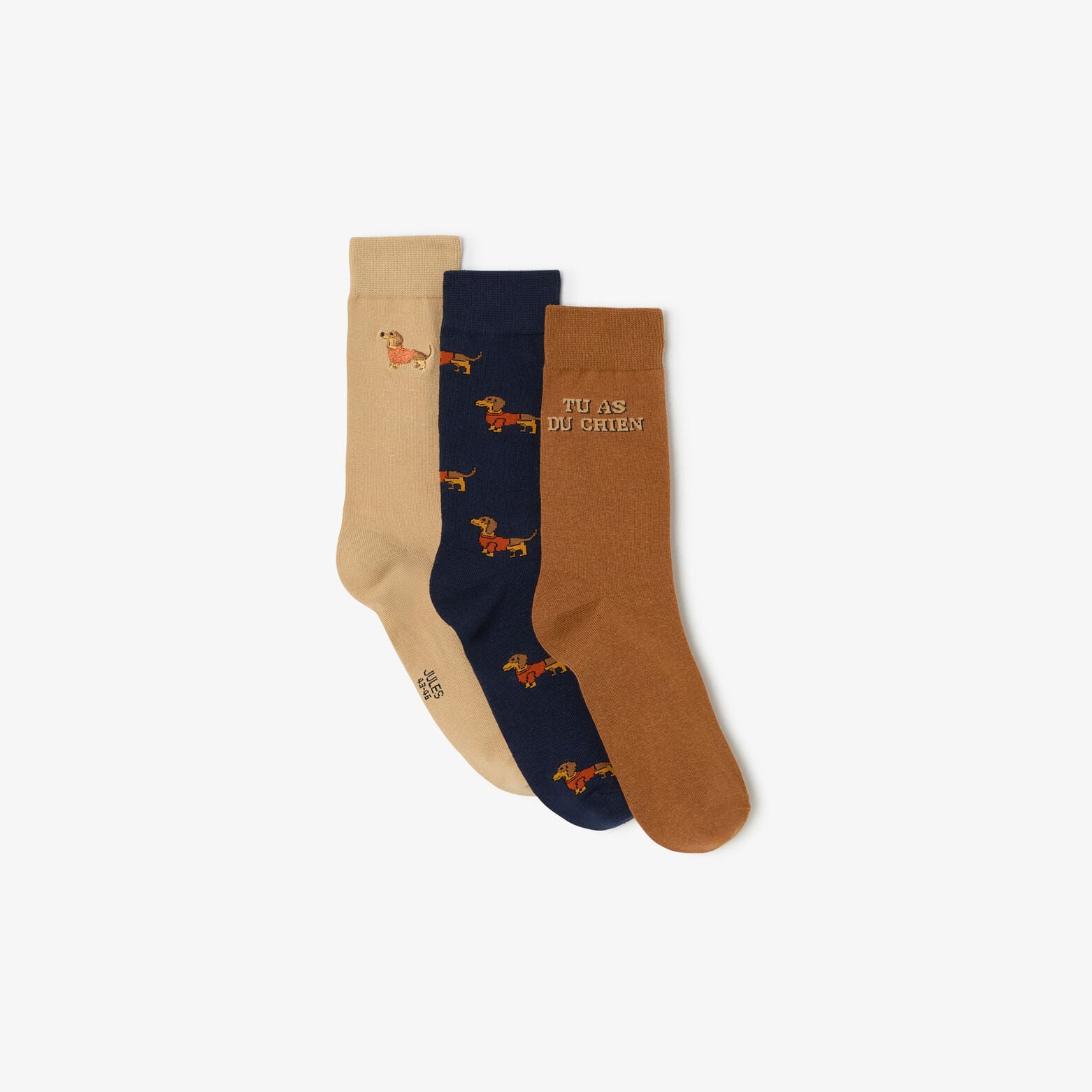 Coffret 3 paires de chaussettes fantaisie
