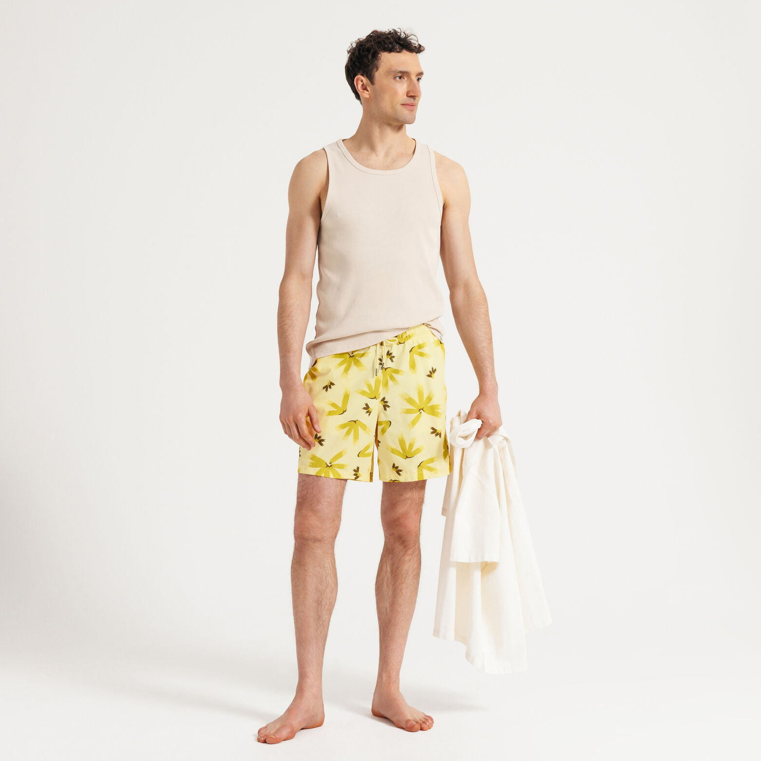 Zwemshort met bloemenprint