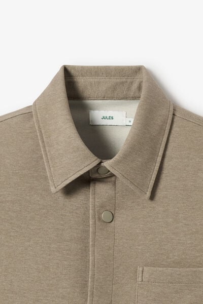 Surchemise en maille col fran&ccedil;ais