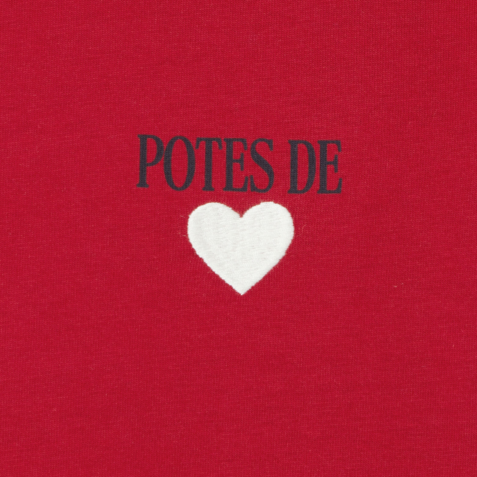 Tee shirt brodé poitrine en coton