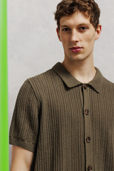 Pull Vert kaki