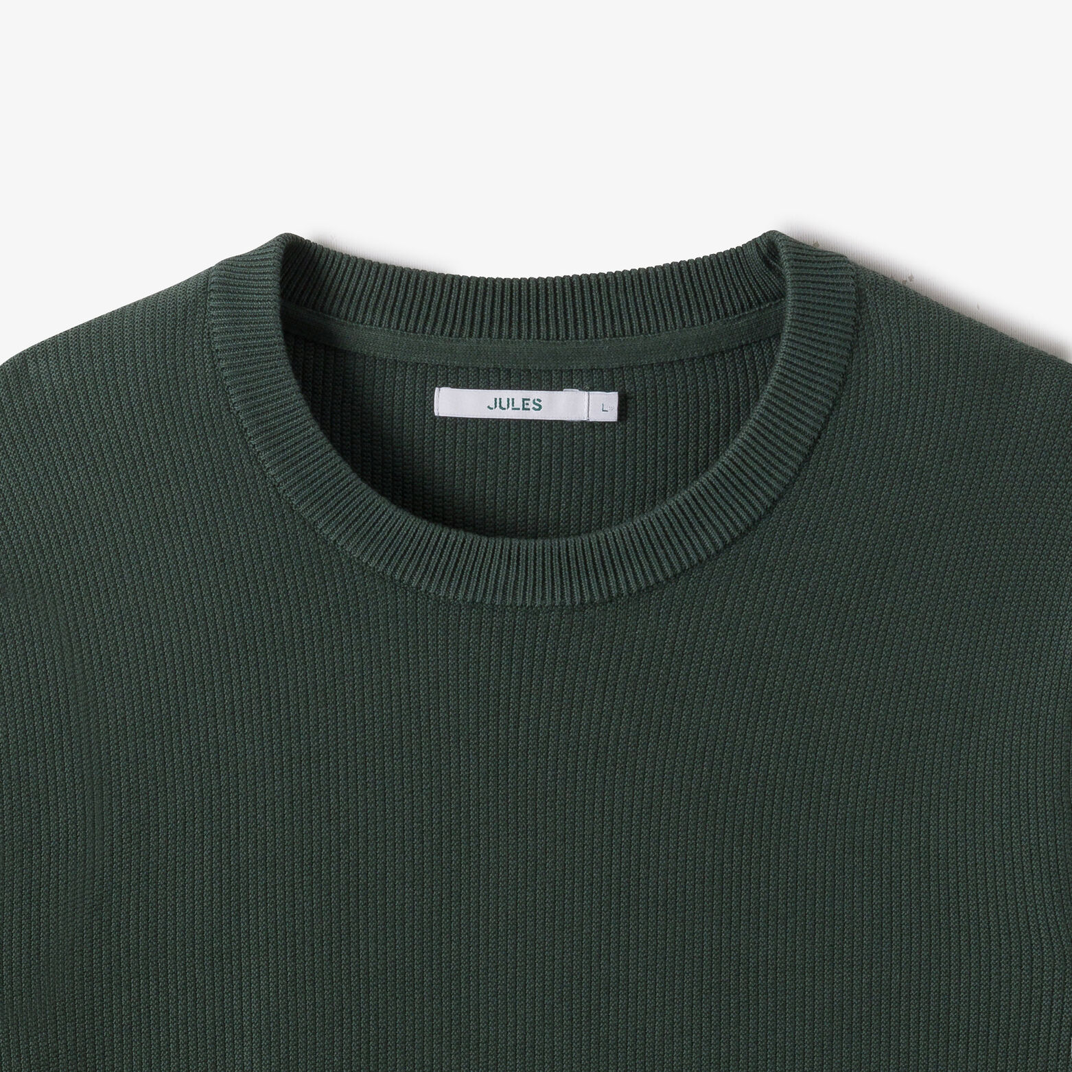 Pull col rond jeux de points fantaisie