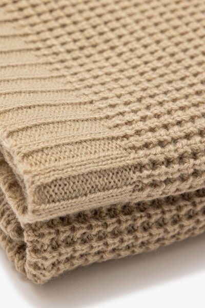 Echarpe unie en maille